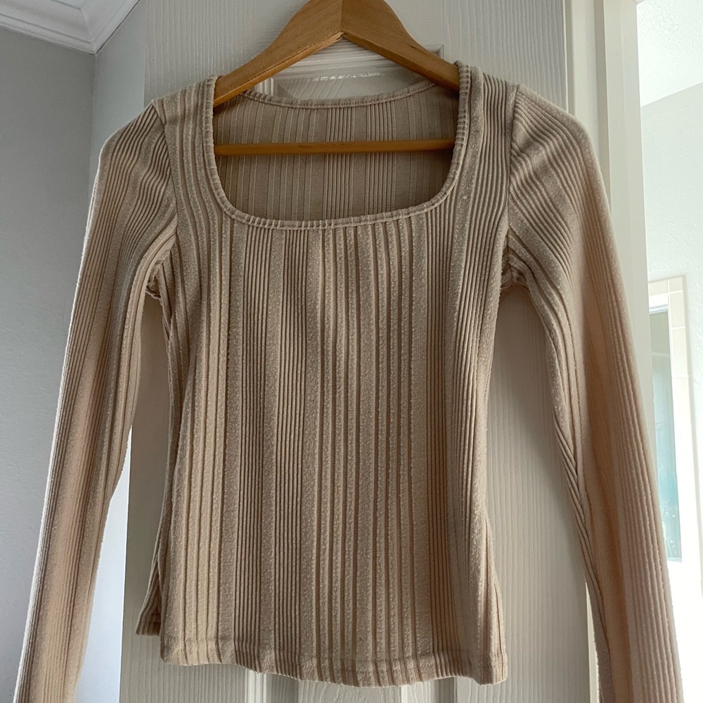 Apricot  long sleeve top